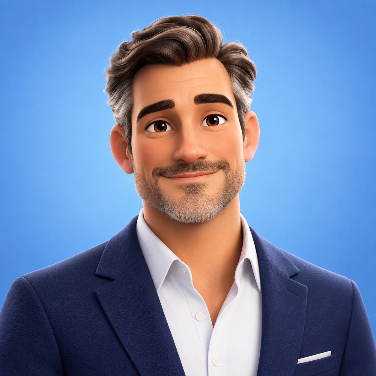 The Mayor, a friendly illustrated AI assistant